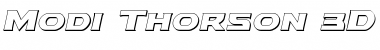 Modi Thorson 3D Italic Font