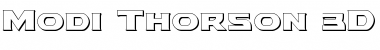 Modi Thorson 3D Font