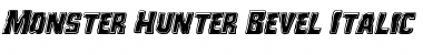 Monster Hunter Bevel Italic Font