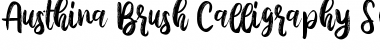 Austhina Brush Calligraphy Scratch Font