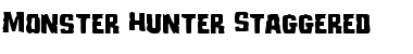 Monster Hunter Staggered Font