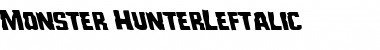 Monster Hunter Leftalic Font