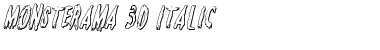 Monsterama 3D Italic Font