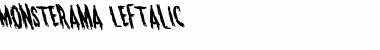 Monsterama Leftalic Italic Font