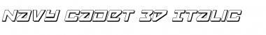 Download Navy Cadet 3D Italic Font