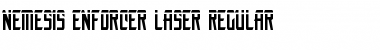 Nemesis Enforcer Laser Font