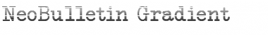 NeoBulletin Gradient Font