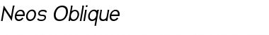 Neos Oblique Font