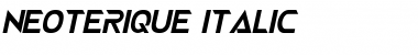 NEOTERIQUE Italic Font