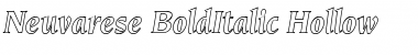Neuvarese-BoldItalic Hollow Regular Font