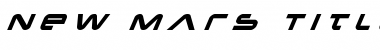 New Mars Title Italic Font