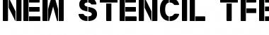 New Stencil tfb Regular Font