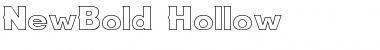 NewBold Hollow Font