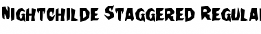 Nightchilde Staggered Regular Font