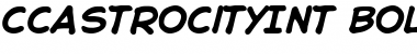 CCAstroCityInt BoldItalic Font