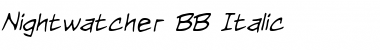 Nightwatcher BB Font