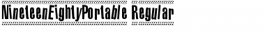 Download 1980 Portable Font