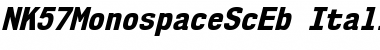 NK57 Monospace Semi-Condensed ExtraBold Italic