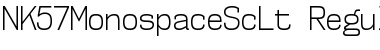 NK57 Monospace Semi-Condensed Light Font
