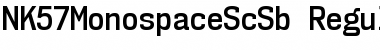 NK57 Monospace Semi-Condensed SemiBold Font