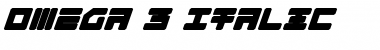 Omega-3 Italic Italic Font