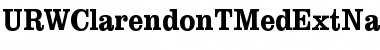 URWClarendonTMedExtNar Regular Font