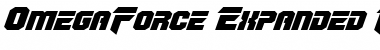 OmegaForce Expanded Italic Expanded Italic Font