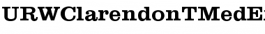 URWClarendonTMedExtWid Regular Font