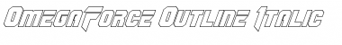 OmegaForce Outline Italic Font