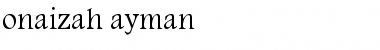 onaizah-ayman Regular Font