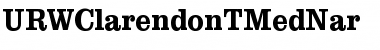 URWClarendonTMedNar Regular Font