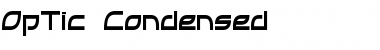 OpTic Condensed Regular Font