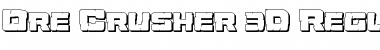 Ore Crusher 3D Font
