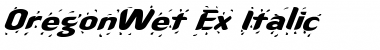 OregonWet Ex Italic Italic Font