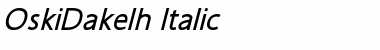 OskiDakelh Italic Font