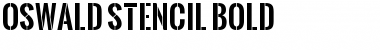 Oswald Stencil Bold Font