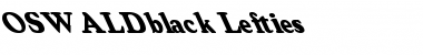 OSWALDblack Lefties Font