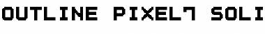 Outline Pixel7 Solid Font