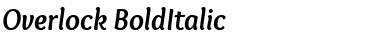 Overlock Bold Italic