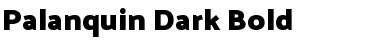 Palanquin Dark Bold Font