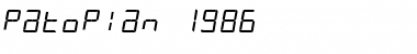 Patopian 1986 Regular Font