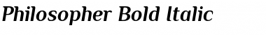 Philosopher Bold Italic Font