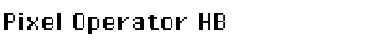 Pixel Operator HB Regular Font