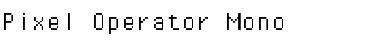 Pixel Operator Mono Regular Font