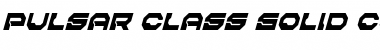 Pulsar Class Solid Condensed Italic Font