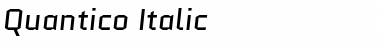 Quantico Italic Font