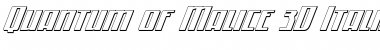 Download Quantum of Malice 3D Italic Font