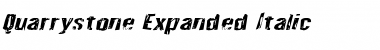 Quarrystone Expanded Italic Expanded Italic Font