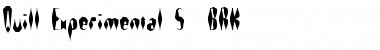Quill Experimental S (BRK) Regular Font