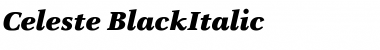 Celeste-BlackItalic Italic Font